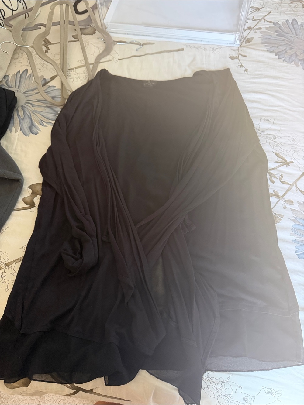 Worthington Black Draped Women’s cardigan